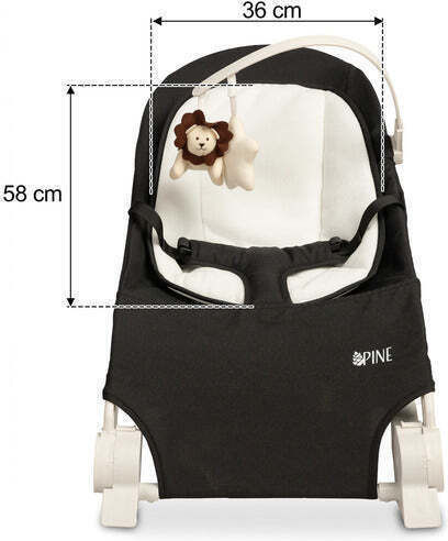 Caretero Manual Relax pentru Bebeluși Lounger Negru