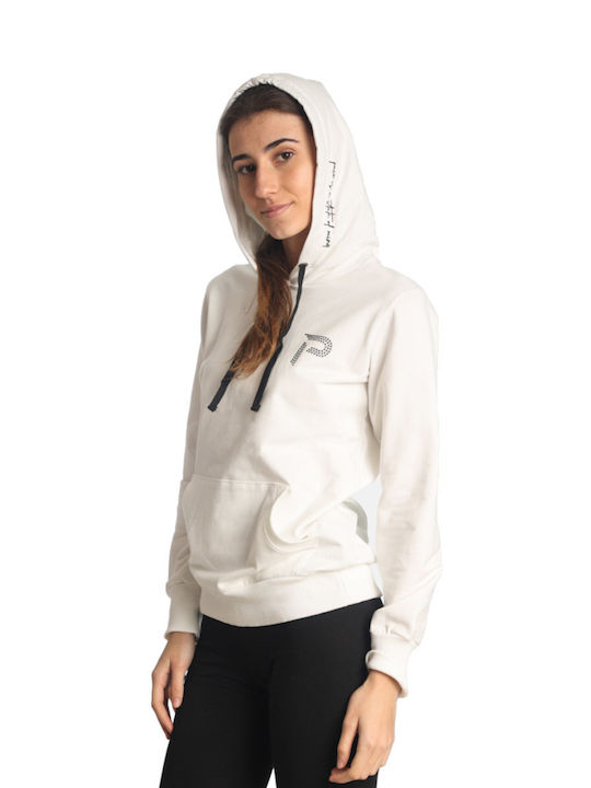 Paco & Co Women's Hooded Sweatshirt White