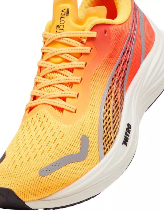 Puma Velocity Nitro 3 Ανδρικά Αθλητικά Παπούτσια Running Πορτοκαλί