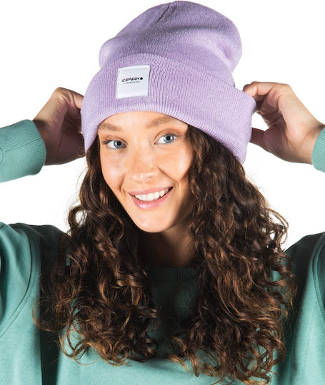 Beanie Beanie Knitted in Purple color