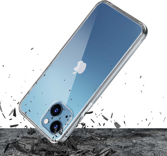 3MK Clear Back Cover Σιλικόνης / Πλαστικό / Tempered Glass 1.2mm Διάφανο (iPhone 13)