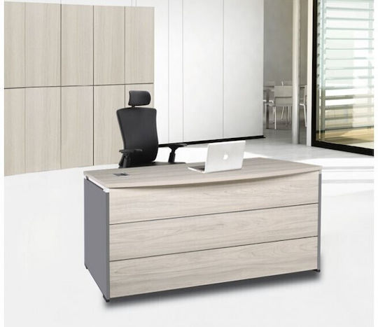 Professional Office Progress Wooden Elm / Grey 180x80x75cm