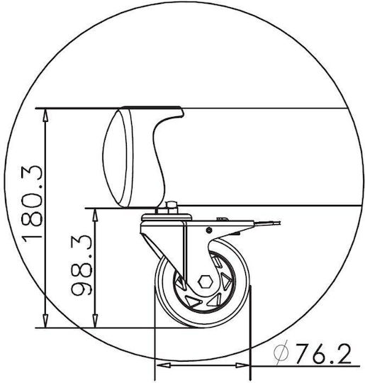 Multibrackets M Public Floorstand Basic 180 Δαπέδου έως 80" και 90kg
