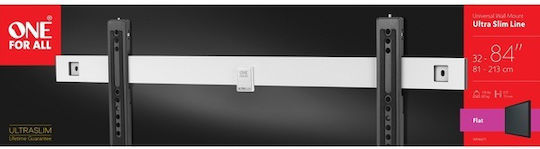 One For All WM6611 Βάση Τηλεόρασης Τοίχου έως 84" και 80kg