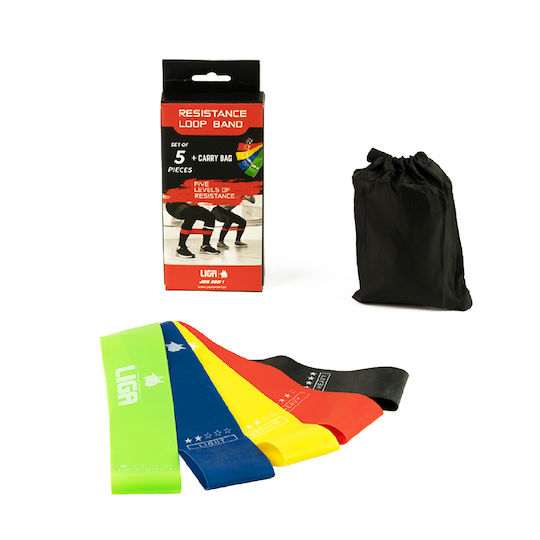 Set aus 5 Mini Loop Widerstandsbändern