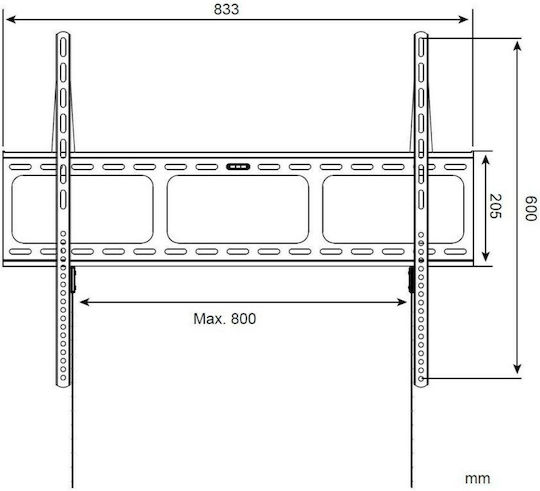 Techly ICA-PLB 860 ICA-PLB 860 Стойка за телевизор Стенен до 80" и 60кг