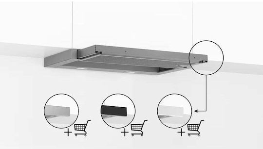 Bosch Schiebbarer Dunstabzug 29cm Gray