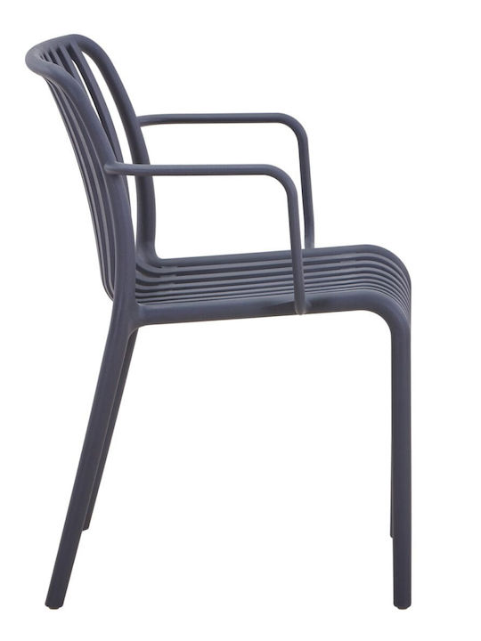 Gartenstühle Polypropylen Convee Grau 55x52x79cm