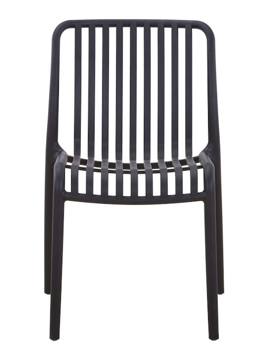 Gartenstühle Polypropylen Convee Schwarze 48x52x79cm