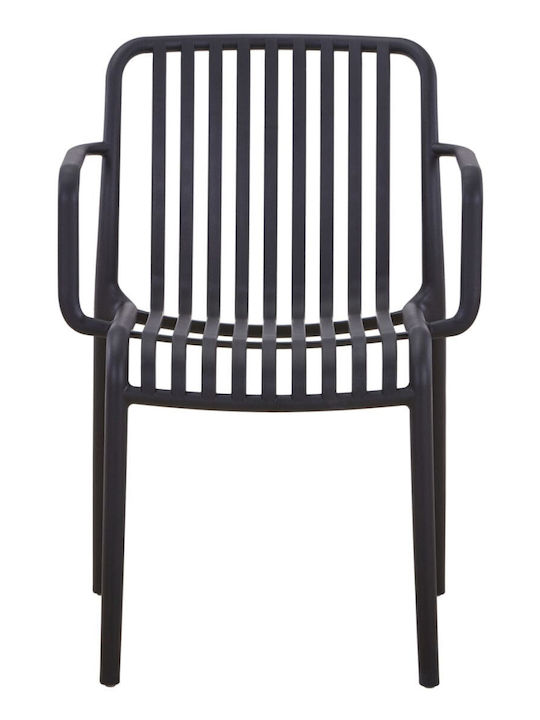 Gartenstühle Polypropylen Convee Schwarz 55x52x79cm