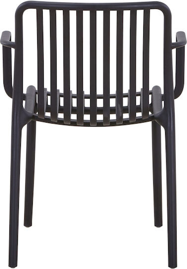 Scaun De Exterior Din Polipropilenă Convee Negru 55x52x79cm