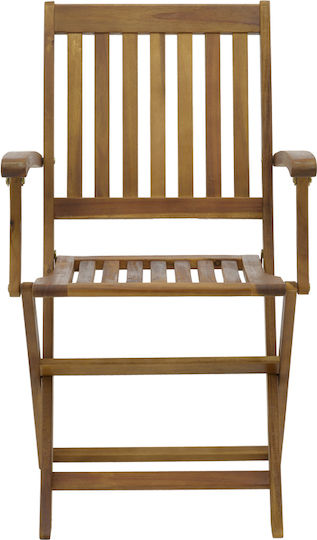 Outdoor Wooden Chair Joter Natural 53x60x90cm