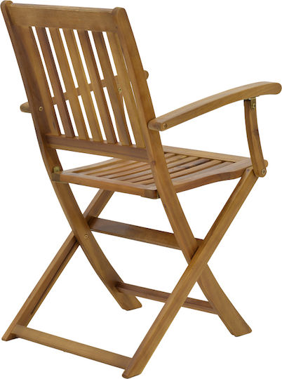 Outdoor Wooden Chair Joter Natural 53x60x90cm