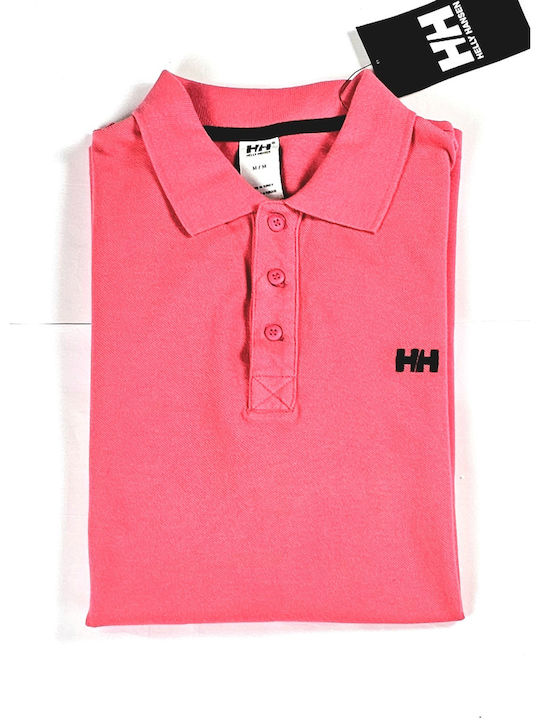 Helly Hansen Ανδρική Μπλούζα Polo Κοντομάνικη Ροζ