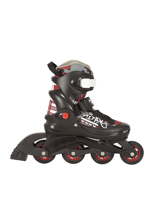 AMILA Inline Einstellbar Rollers Schwarz Erwachsene/Kinder