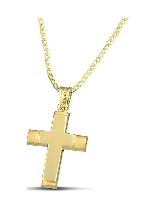 Themelidis Jewels Дамски Златен Кръст 14K с Верижка
