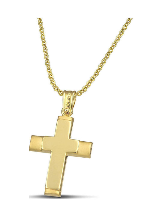 Themelidis Jewels Дамски Златен Кръст 14K с Верижка