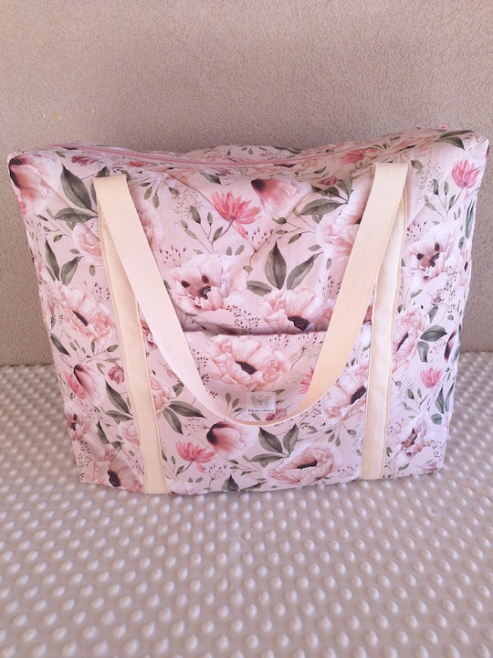BabyValia Stoff Strandtasche Rosa