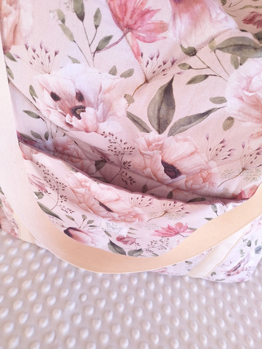 BabyValia Stoff Strandtasche Rosa