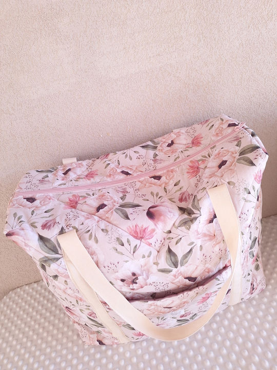 BabyValia Stoff Strandtasche Rosa