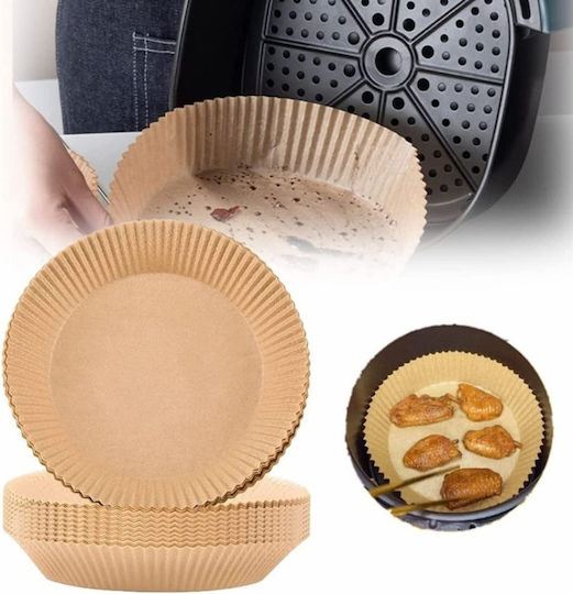 Air Fryer Liners Non-Stick Baking Papers for Air Fryer 23x23cm 50 Pieces