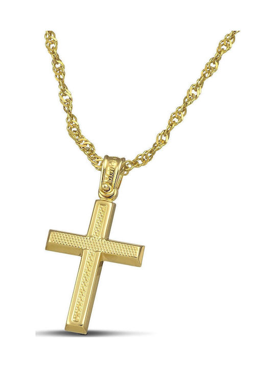 Themelidis Jewels Дамски Златен Кръст 14K с Верижка