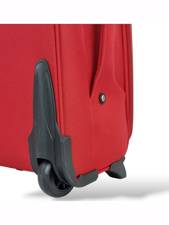 Cabin Suitcase Fabric Expansion 53x36x20 +5cm Playbags Collection Ps8033c Red
