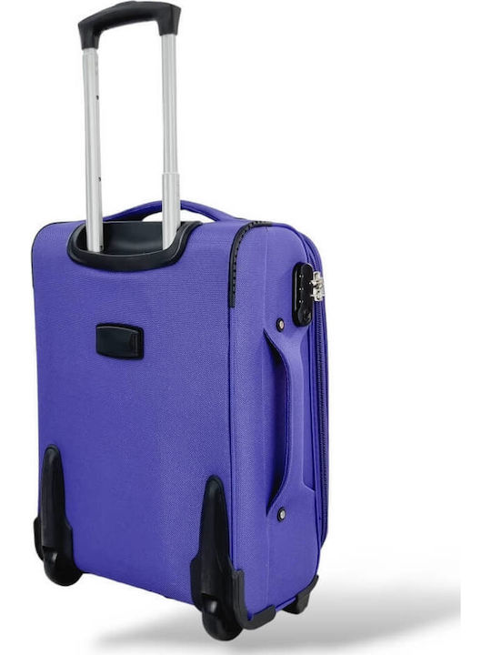 Cabin Suitcase Fabric Expansion 53x36x20 +5cm Playbags Collection Ps8033c Purple