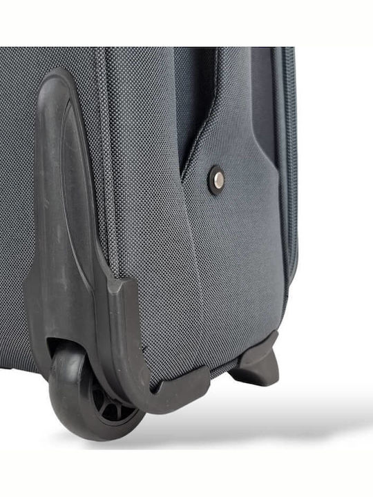 Cabin Suitcase Fabric Expansion 53x36x20 +5cm Playbags Collection Ps8033c Grey
