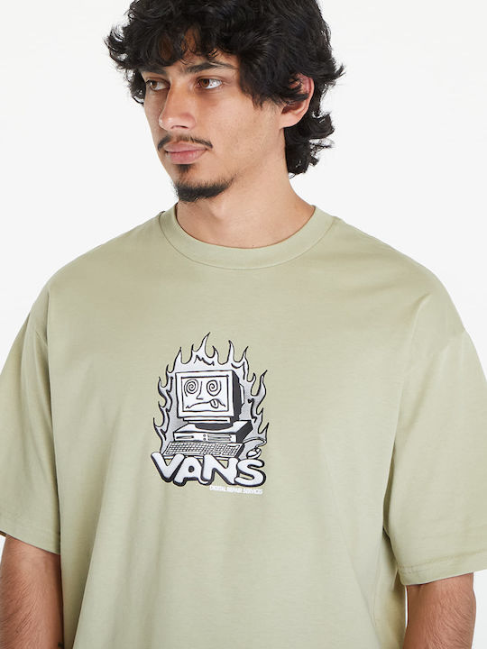 Vans Ανδρικό T-shirt Κοντομάνικο Beige