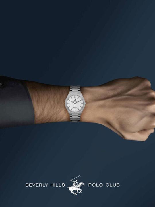 Beverly Hills Polo Club Uhr Batterie mit Metallarmband