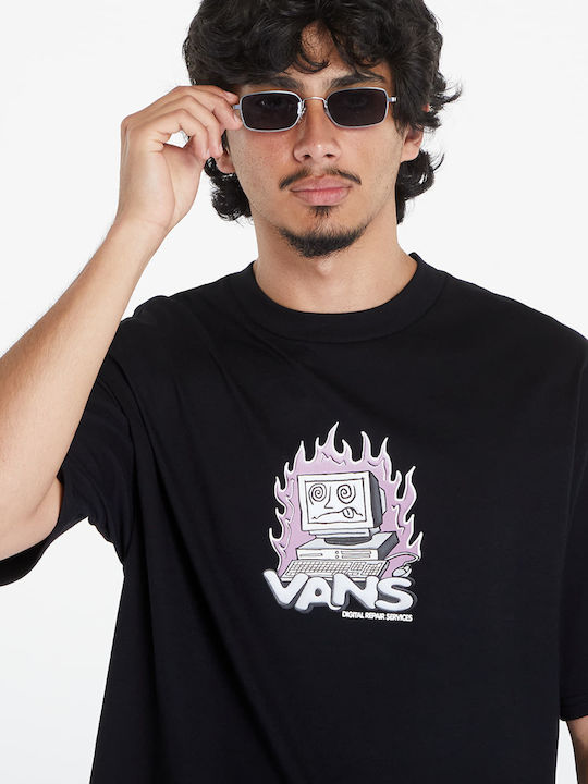 Vans Ανδρικό T-shirt Κοντομάνικο Black