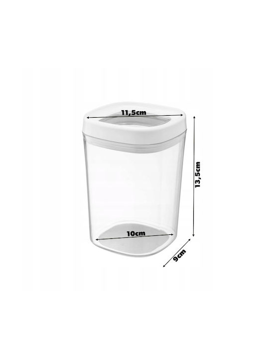 Kadax Cutie pentru Mâncare Plastic Transparent 1000ml 1buc