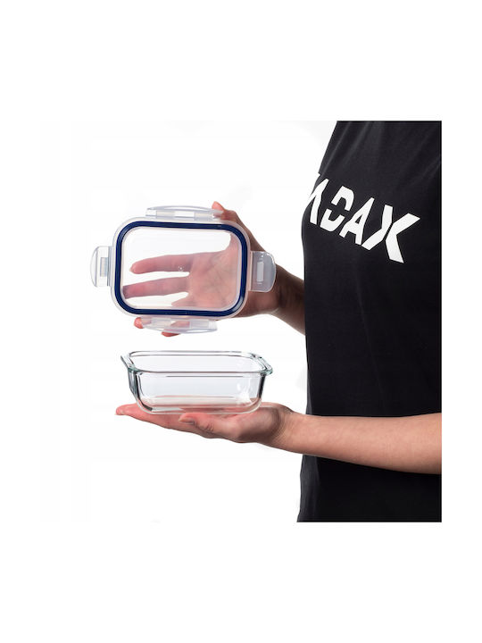 Kadax Lunchbox Glas Transparent 370ml 1Stück