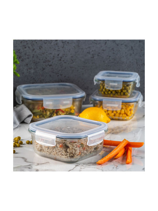 Kadax Glass Lunch Box Transparent 800ml