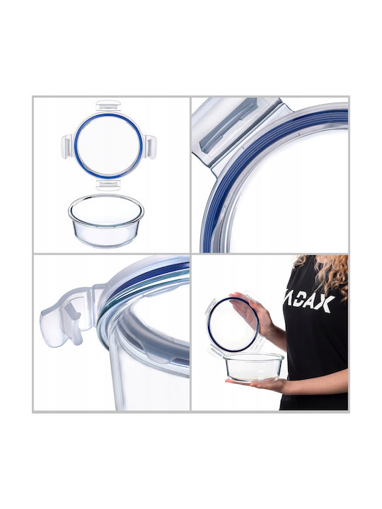 Kadax Δοχείο Φαγητού Γυάλινο Διάφανο 950ml