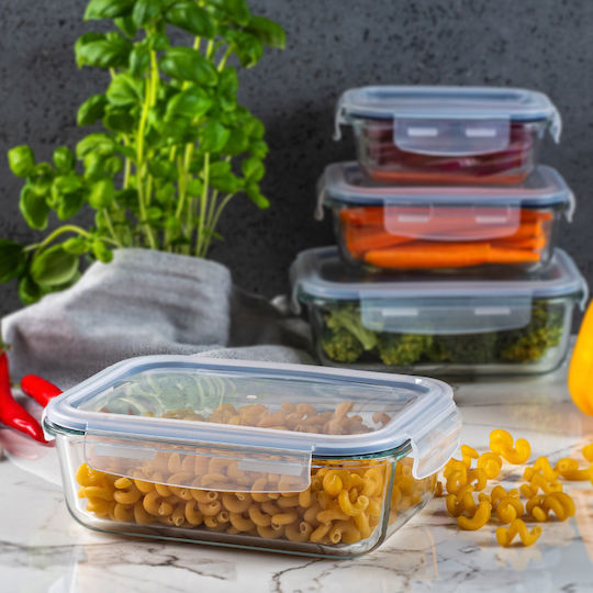 Kadax Glass Lunch Box Transparent 1520ml
