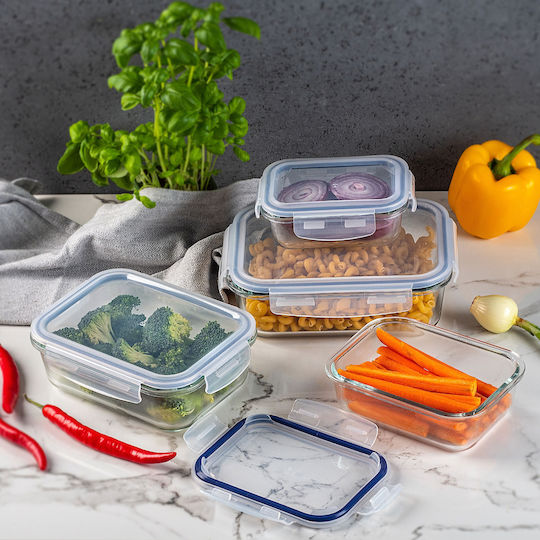 Kadax Glass Lunch Box Transparent 1520ml