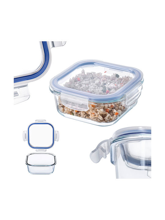 Kadax Glass Lunch Box Transparent 800ml