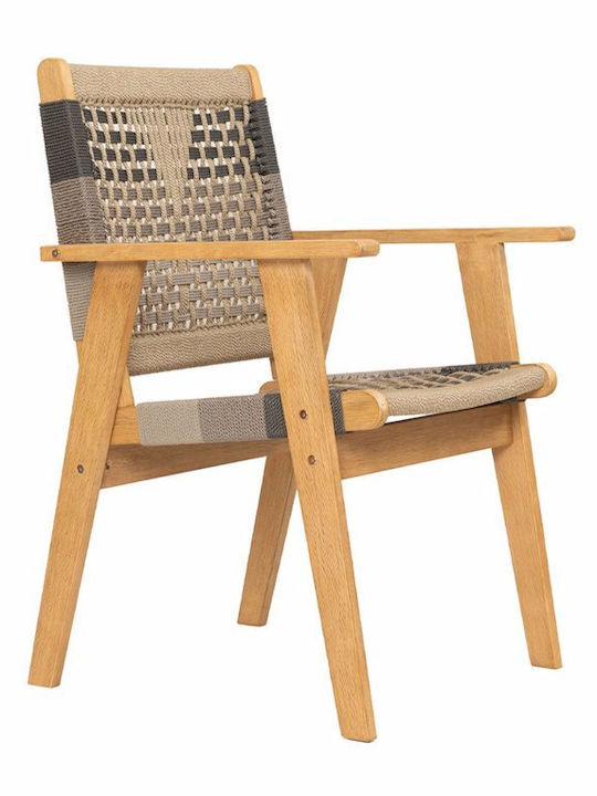 Liberta Gartenstühle Hölzernes Vega Mehrfarbig Natur 58x56x58cm