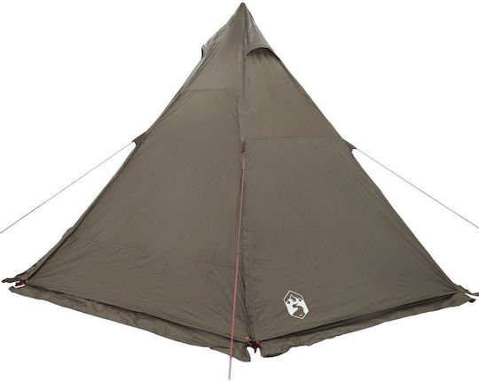 vidaXL Campingzelt Teepee Braune für 6 Personen 408x350x240cm