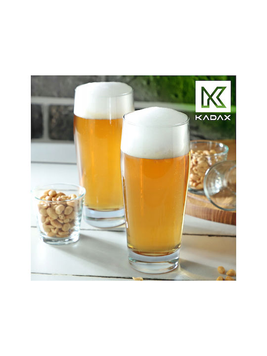 Kadax Gläser-Set Bier, μπίρας aus Glas 510ml 8Stück
