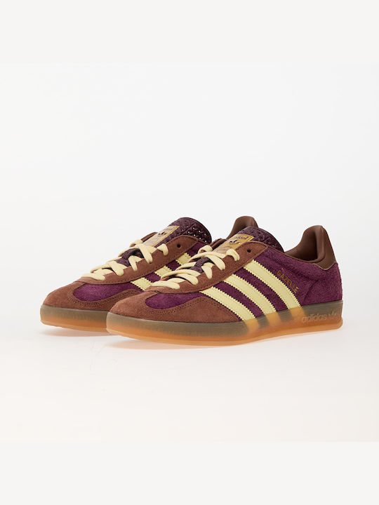 Adidas Gazelle Indoor Ανδρικά Sneakers Maroon / Almost Yellow / Preloved Brown