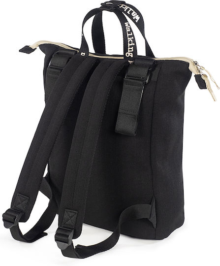 Walking Mum Diaper Bag Black 28x37x12cm.