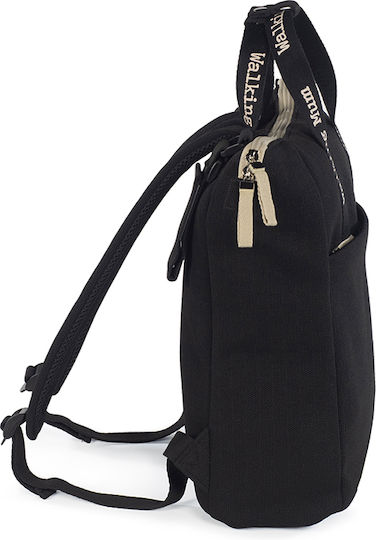 Walking Mum Backpack Diaper Bag Eco Mum Black 28x37x12cm