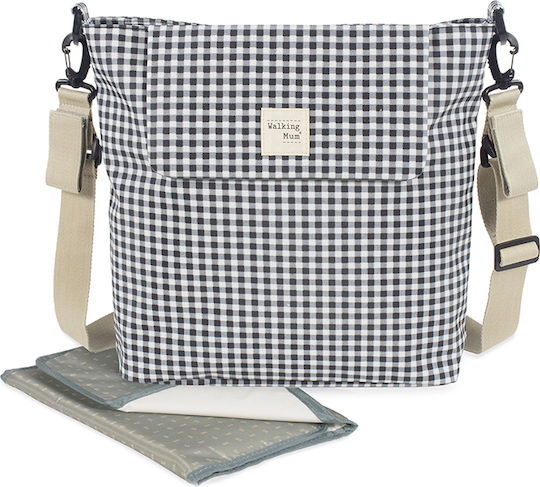 Walking Mum Shoulder/Hand Diaper Bag I Love Vichy Black 41x34x12cm.