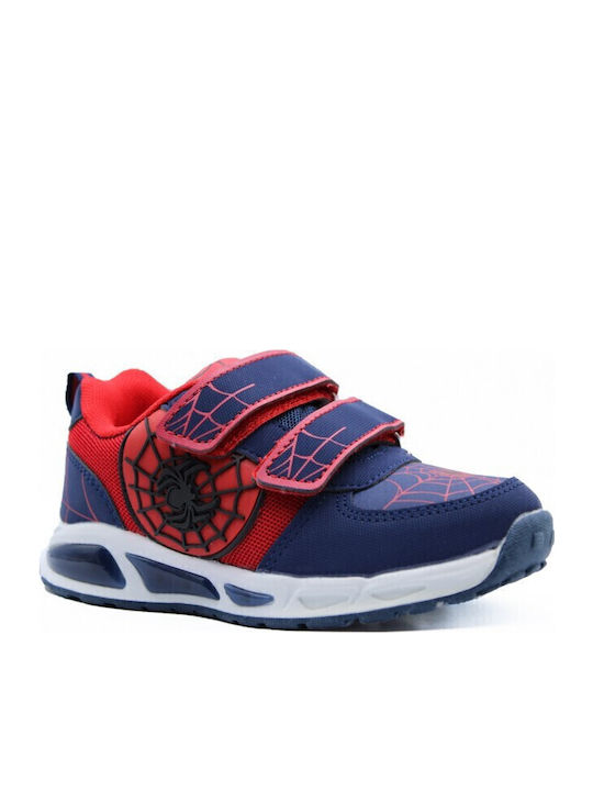 Παιδικά Sneakers με Σκρατς & Φωτάκια Μπλε