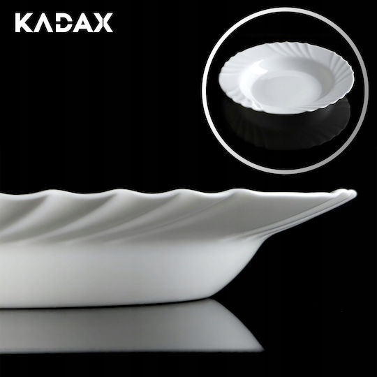 Kadax Чиния Супа Бял с Диаметър 23см