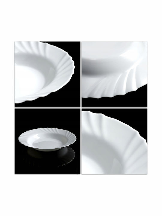 Kadax Plate Soup White with Diameter 23cm