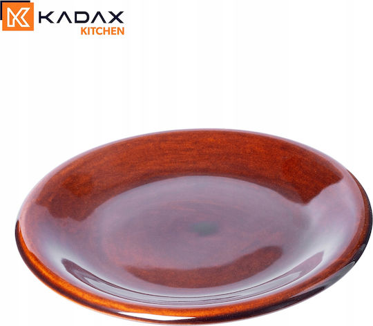 Kadax Plate Soup Ceramic Brown with Diameter 19cm 2pcs